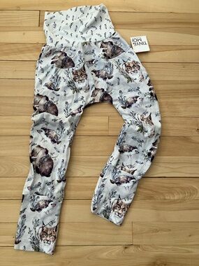 2 For 20 Unisex Kids Woodland Animal Adjustable Pants - 3-6T Made in Québec